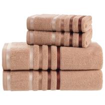 Jogo de toalhas Banhão Gigante Karsten Lumina 4 Peças Fio Penteado