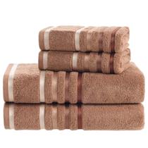 Jogo de toalhas Banhão Gigante Karsten Lumina 4 Peças Fio Penteado