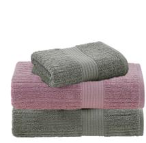 Jogo De Toalhas Banho 3 Peças Fio Penteado Canelado Buddemeyer Jogo De Toalhas Banho 3 Peças Fio Penteado Canelado Buddemeyer