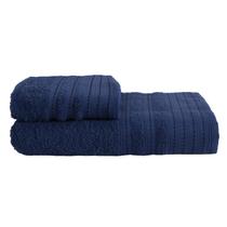Jogo de Toalhas Banho e Rosto Milano Banhao Hipoalergenica DARK BLUE