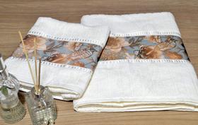 Jogo de Toalhas Banho e Rosto - Passarinhos Jogo de Toalhas Banho e Rosto - Passarinhos