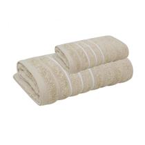 Jogo de Toalhas de Banho 2 peças Leve Macia Jacquard Wave Corttex Jogo de Toalhas de Banho 2 peças Leve Macia Jacquard Wave Corttex