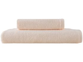 Jogo de Toalhas de Banho Dohler 100% Algodão Florença Creme 2 Peças