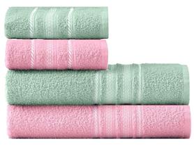 Jogo de Toalhas de Banho e Rosto 4 Pçs Coleção TekaEscala 100 Algodão, 280gm²