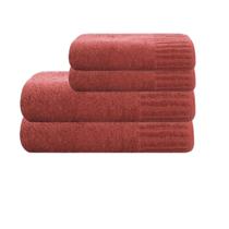 Jogo de Toalhas de Banho e Rosto 4 Peças 500g/m² Premium Velour Camesa 100% Algodão