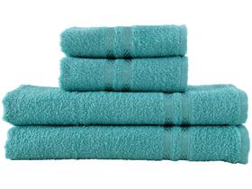 Jogo de Toalhas de Banho e Rosto Dohler 100% Algodão Paris Verde 4 Peças Jogo de Toalhas de Banho e Rosto Dohler 100% Algodão Paris Verde 4 Peças