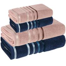 Jogo de Toalhas de Banho Karsten Gigante Fio Penteado 4 peças Jogo de Toalhas de Banho Karsten Gigante Fio Penteado 4 peças