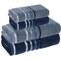Jogo de Toalhas de Banho Karsten Gigante Fio Penteado 4 peças Jogo de Toalhas de Banho Karsten Gigante Fio Penteado 4 peças