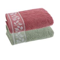 Jogo de Toalhas De Banho Maya Algodão Penteado 2 Pçs Corttex 70x140cm