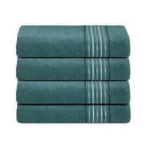 Jogo de Toalhas de Banho Vitta Verde Escuro 70x130cm 4 peças Camesa Jogo de Toalhas de Banho Vitta Verde Escuro 70x130cm 4 peças Camesa