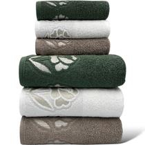 Jogo de Toalhas Gigante / Banhão 06 Peças - Verde/Branca/Bege - Guadalupe - (3 Banho+3 Rosto) LMpeter Jogo de Toalhas Gigante / Banhão 06 Peças - Verde/Branca/Bege - Guadalupe - (3 Banho+3 Rosto) LMpeter