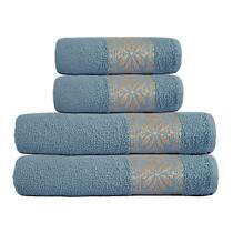 Jogo de Toalhas Grandes 4 Peças 100% Algodão Ótima Absorção