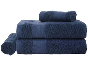 Jogo de Toalhas Karsten 100% Algodão Empire - Naval 4 Peças Jogo de Toalhas Karsten 100% Algodão Empire - Naval 4 Peças