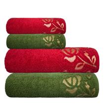 Jogo De Toalhas Luxo Guadalupe 4 Peça Gigante 500g/m² Jogo De Toalhas Luxo Guadalupe 4 Peça Gigante 500g/m²