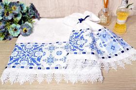 Jogo de Toalhas Rosto e Mão - Mosaico Jogo de Toalhas Rosto e Mão - Mosaico