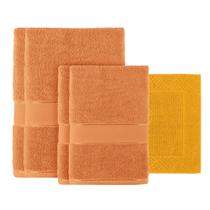 Jogo de Toalhas Teka Duomo 5 Peças 2 Banho 2 Rosto Solare 1 Piso Cor Amarelo Jogo de Toalhas Teka Duomo 5 Peças 2 Banho 2 Rosto Solare 1 Piso Cor Amarelo