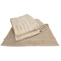 Jogo de Toalhas Wave Banho 4 peças Algodão Jacquard Bege Corttex Jogo de Toalhas Wave Banho 4 peças Algodão Jacquard Bege Corttex