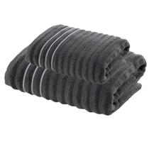 Jogo de Toalhas Wave Corttex Chumbo Jogo de Toalhas Wave Corttex Chumbo