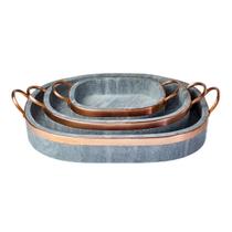 Jogo de Travessa Oval Lasanheira em Pedra Sabão