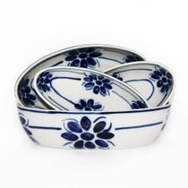 Jogo de travessas Floral com 4 peças, feito e pintado a mão Jogo de travessas Floral com 4 peças, feito e pintado a mão