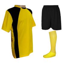 Jogo de Uniforme Completo 20+2 Amarelo/Preto Jogo de Uniforme Completo 20+2 Amarelo/Preto