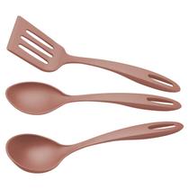 Jogo de Utensílios 03 Peças Ability em Nylon Mocaccino Tramontina
