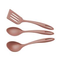 Jogo de Utensílios Ability em Nylon Mocaccino 03 Peças Tramontina - 25199411 Jogo de Utensílios Ability em Nylon Mocaccino 03 Peças Tramontina - 25199411