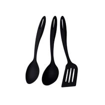Jogo de Utensílios Ability em Nylon Preto 3 Peças - Tramontina 25199011 Jogo de Utensílios Ability em Nylon Preto 3 Peças - Tramontina 25199011