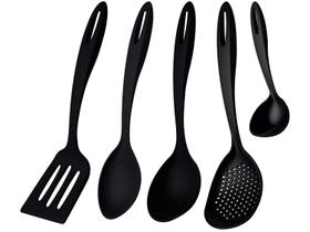 Jogo de Utensílios Ability em Nylon Preto com 5 Peças - 25199007 - TRAMONTINA