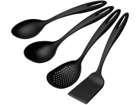 Jogo de Utensílios Ability em Nylon Resistente Preto 4 Peças Preto Tramontina - 25199001