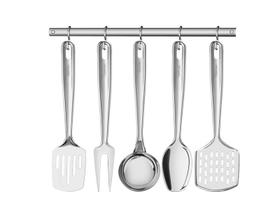 Jogo de utensílios aço inox 5 pç Tramontina Jogo de utensílios aço inox 5 pç Tramontina