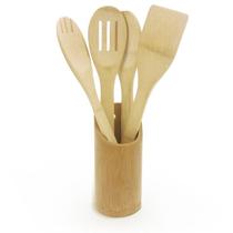 Jogo de Utensílios com 5 Peças Ecokitchen Bambu - Mimo Style - BM1503 Jogo de Utensílios com 5 Peças Ecokitchen Bambu - Mimo Style - BM1503