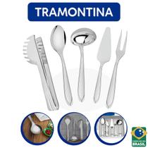 Jogo De Utensílios Cozinha Inox 5 Peças Tramontina Conjunto