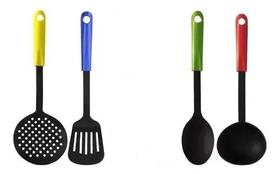 Jogo de Utensílios de Cozinha 04 Peças Nylon Jogo de Utensílios de Cozinha 04 Peças Nylon