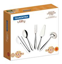 Jogo De Utensilios De Cozinha Inox 5peças Utility Tramontina