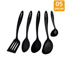 Jogo de Utensílios Nylon Tramontina Ability Preto - 5 Peças Jogo de Utensílios Nylon Tramontina Ability Preto - 5 Peças