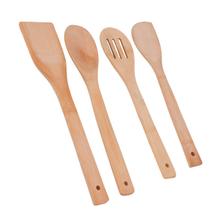 Jogo de Utensílios para cozinha com 4 Peças feitas em Bambu Conjunto de Utensílios Jogo de Utensílios para cozinha com 4 Peças feitas em Bambu Conjunto de Utensílios