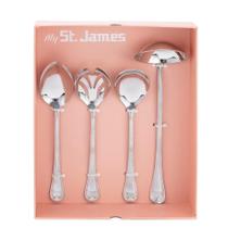 Jogo de Utensílios para Servir em Prata St. James Belle 4 Peças: Sofisticação e Tradição à Mesa Jogo de Utensílios para Servir em Prata St. James Belle 4 Peças: Sofisticação e Tradição à Mesa