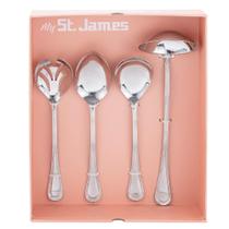 Jogo de Utensílios para Servir em Prata St. James Lace 4 Peças: Requinte e Detalhes Clássicos Jogo de Utensílios para Servir em Prata St. James Lace 4 Peças: Requinte e Detalhes Clássicos