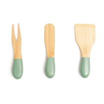 Jogo de Utensílios Queijos e Antepastos de Bambu 3pcs Verde Jogo de Utensílios Queijos e Antepastos de Bambu 3pcs Verde