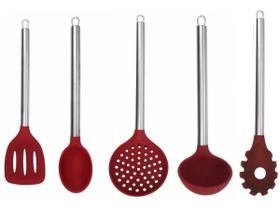 Jogo de Utensílios Silicone 5 Peças Premium - Yazi Jogo de Utensílios Silicone 5 Peças Premium - Yazi
