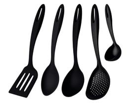 Jogo de Utensílios Tramontina Ability em Nylon Preto 05 Peças