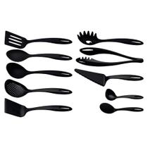 Jogo De Utensílios Tramontina Ability Em Nylon Preto 10 Peças Jogo De Utensílios Tramontina Ability Em Nylon Preto 10 Peças