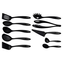 Jogo de Utensílios Tramontina Ability em Nylon Preto 10 Peças Jogo de Utensílios Tramontina Ability em Nylon Preto 10 Peças