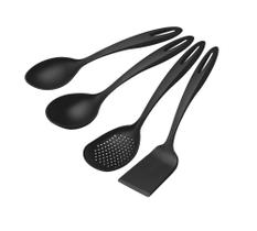 Jogo de Utensílios Tramontina Ability em Nylon Preto 4 Peças Jogo de Utensílios Tramontina Ability em Nylon Preto 4 Peças