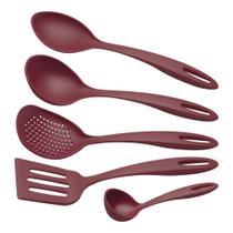 Jogo De Utensílios Tramontina Ability Em Nylon Vermelho 05 Peças Jogo De Utensílios Tramontina Ability Em Nylon Vermelho 05 Peças
