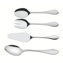 Jogo de Utensílios Tramontina Italy em Aço Inox Acabamento Alto Brilho 4 Peças Jogo de Utensílios Tramontina Italy em Aço Inox Acabamento Alto Brilho 4 Peças