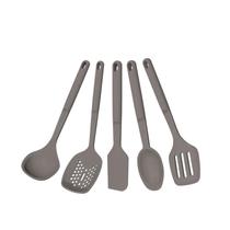 Jogo de Utensílios Tramontina Softta em Silicone Cinza 5 peças