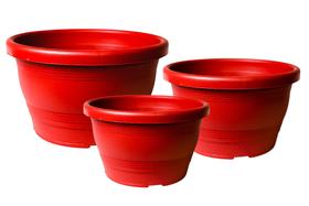 Jogo de vasos veneza para plantas e flores em 3 tamanhos diferentes