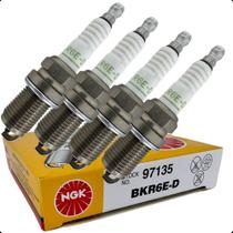 Jogo de Vela de Ignição NGK BKR6ED Fiat Palio Uno Siena Motor Fire 1.0 1.4 8v Melhor Desempenho do Motor